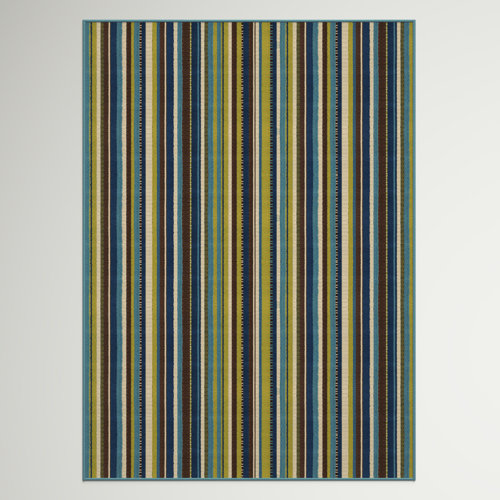 Andover Mills™ Brendel Blue/Brown/Green Indoor/Outdoor Rug & Reviews